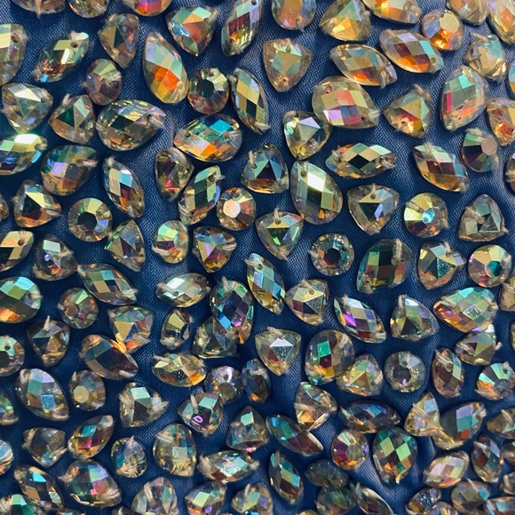 🆕 La Femme Two Piece Periwinkle Embellished Gown - Size 4 - Picture 7 of 11